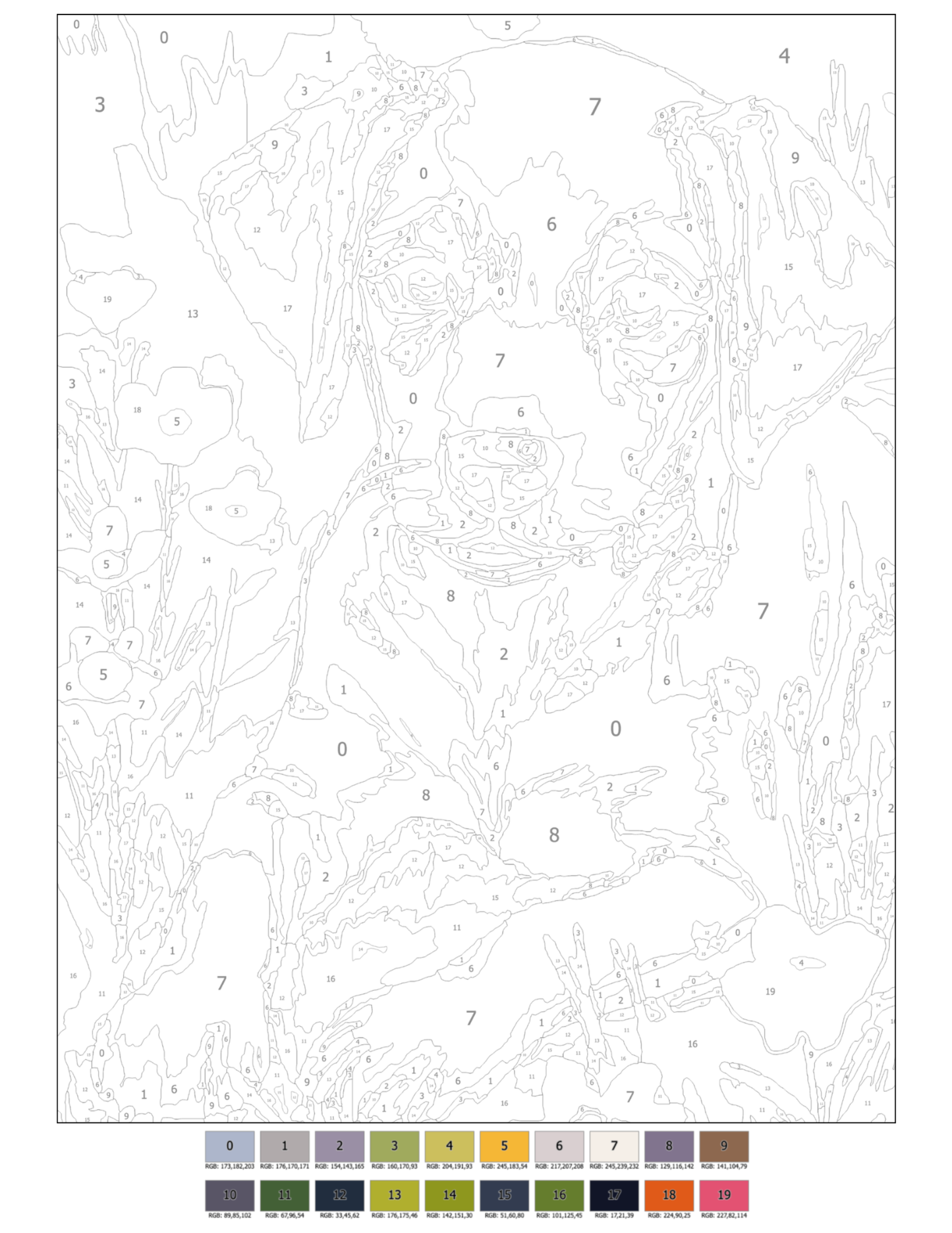 Dogs Mystery Coloring Book (Digital Download) | Cozy Color by Number PDF for iPad & Print