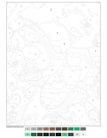Favorite Cartoon Mystery Coloring Book (Digital Download)