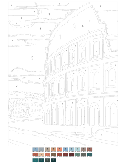 Italy Mystery Coloring (Digital Download) – Color by Numbers | Printable & Tablet