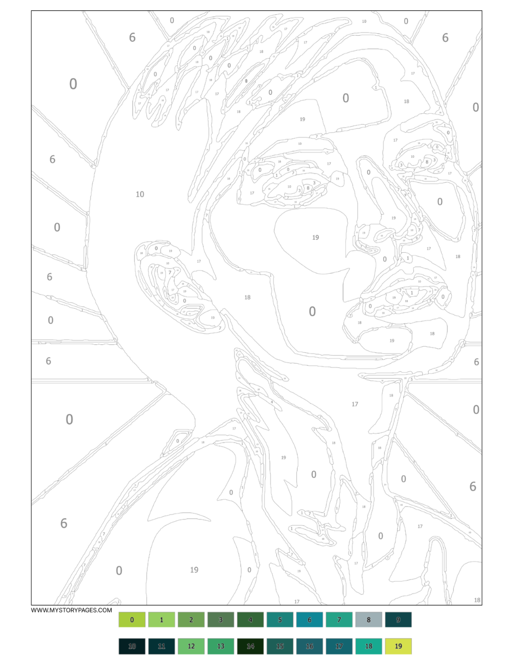 Neon Mystery Coloring Book (Digital Download)