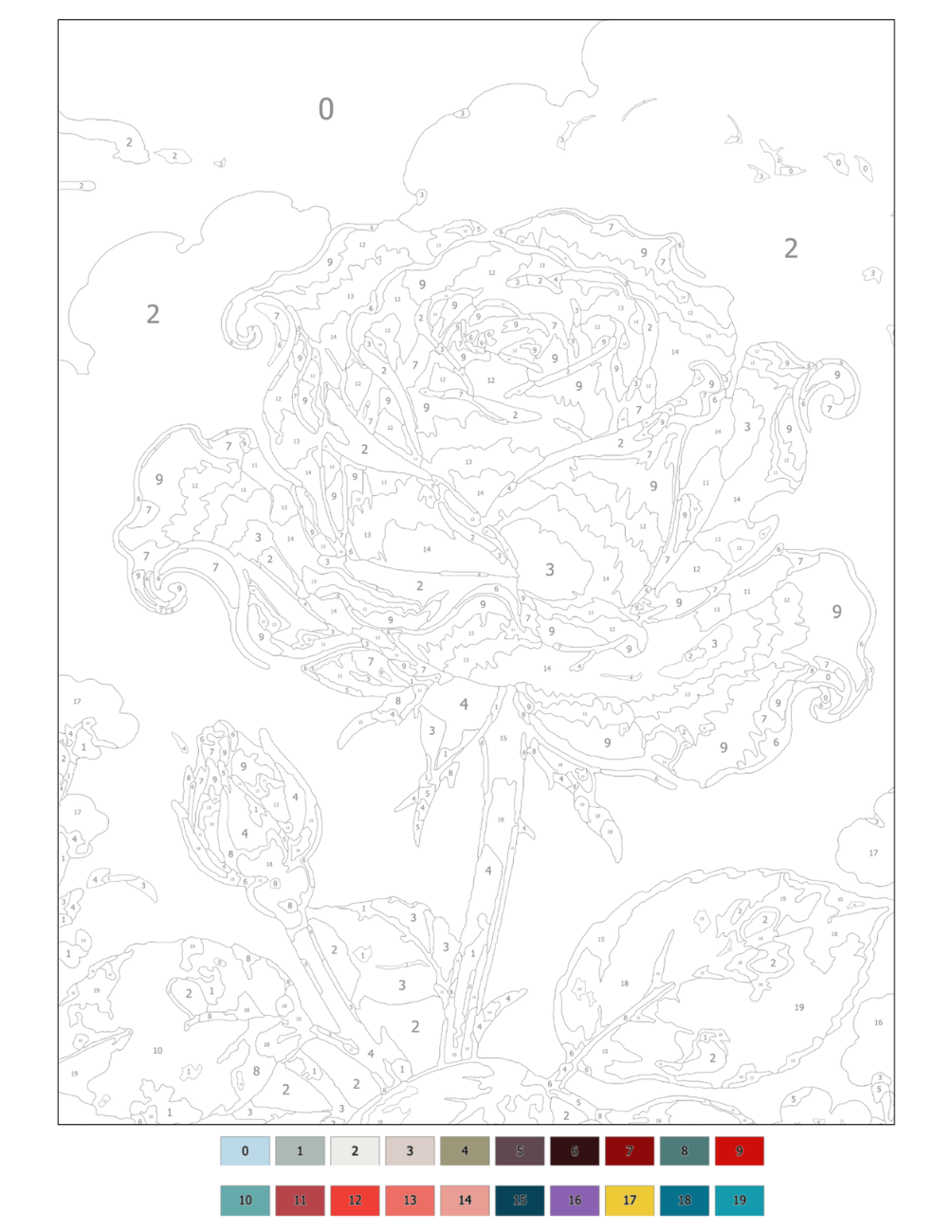 Flowers Mystery Coloring Book (Digital Download) | Floral Color by Number PDF for iPad & Print