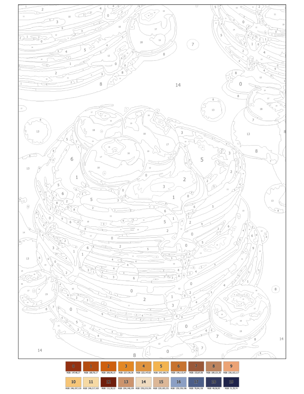 Sweet Mystery Coloring (Digital Download) – Color by Numbers | Printable & Tablet