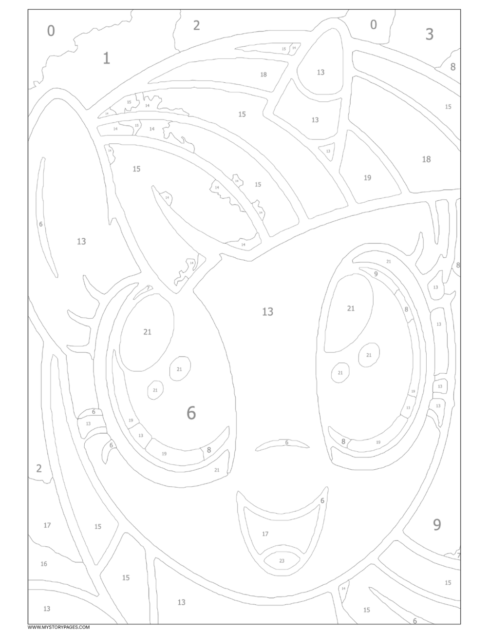 Favorite Cartoon Mystery Color By Number Book Vol. 11 (Digital Download)