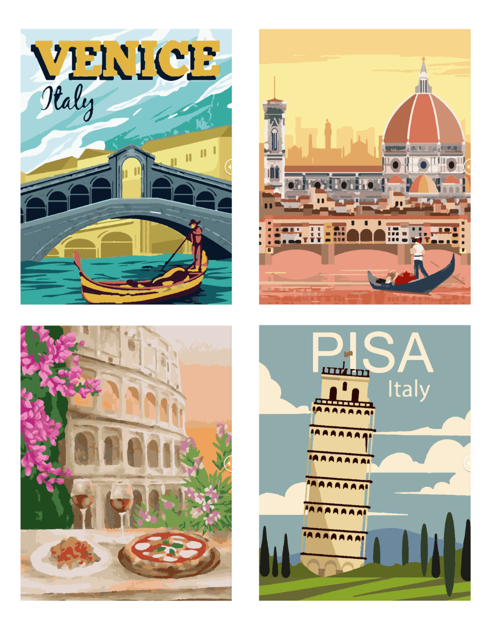 Italy Mystery Coloring (Digital Download) – Color by Numbers | Printable & Tablet