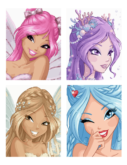 Fantasy Fairy Mystery Coloring (Digital Download) – Color by Numbers | Printable & Tablet