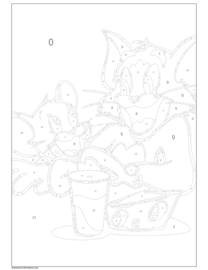 Favorite Cartoon Mystery Color By Number Book Vol. 9 (Digital Download)