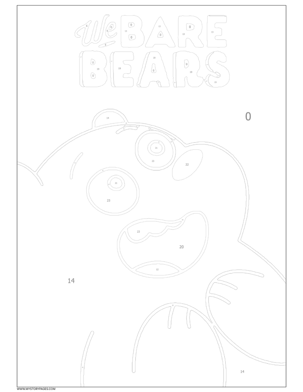 Favorite Cartoon Mystery Color By Number Book Vol. 8 (Digital Download)