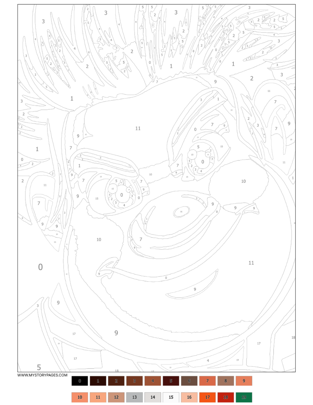 Favorite Cartoon Mystery Color By Number Book Vol. 6 (Digital Download)