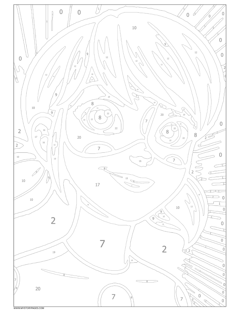 Favorite Cartoon Mystery Color By Number Book Vol. 10 (Digital Download)