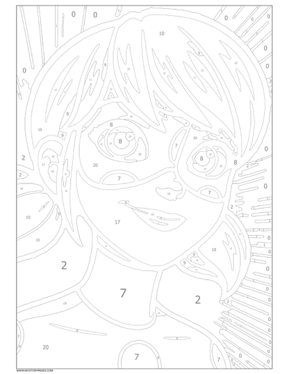 Favorite Cartoon Mystery Color By Number Book Vol. 10 (Digital Download)
