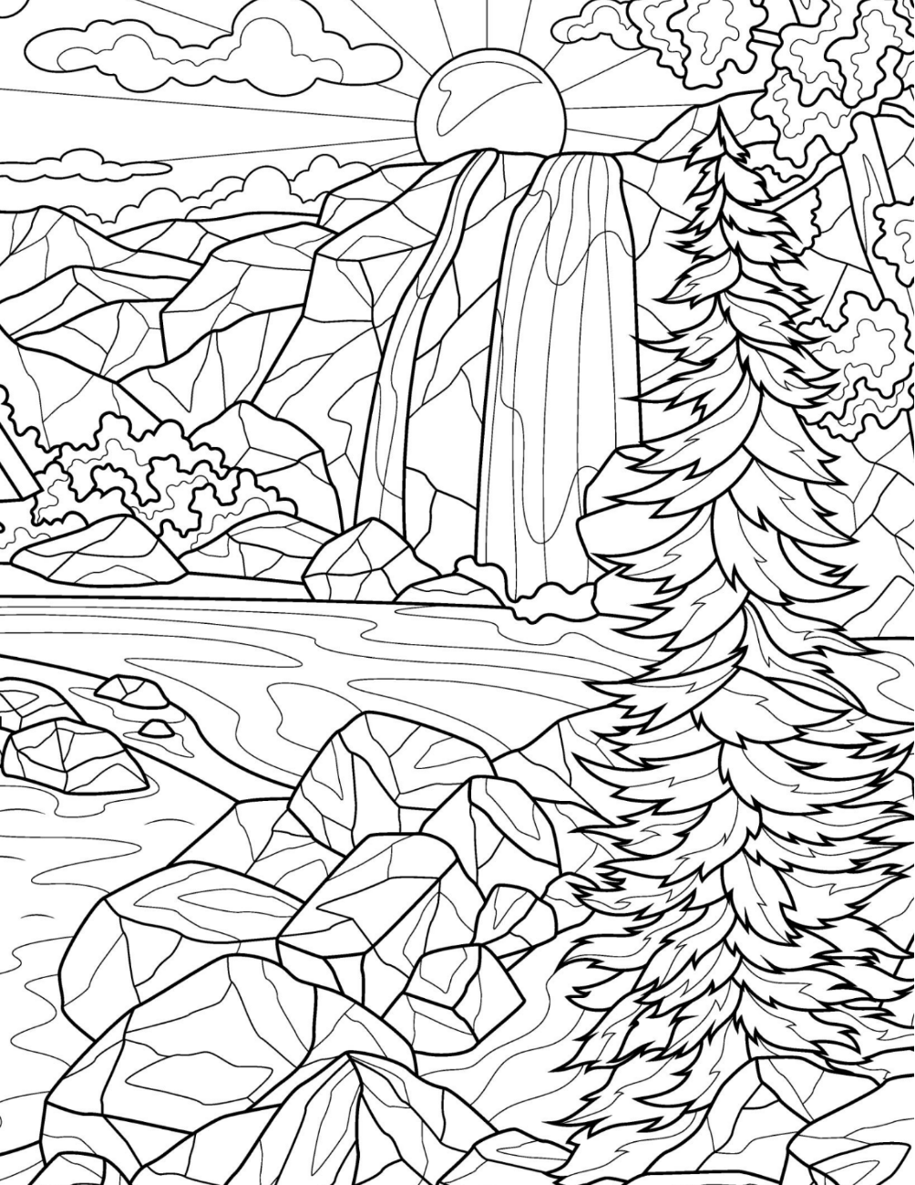 Majestic Mountains Coloring Book Vol. 6 (Digital Download)