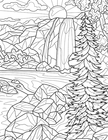 Majestic Mountains Coloring Book Vol. 6 (Digital Download)