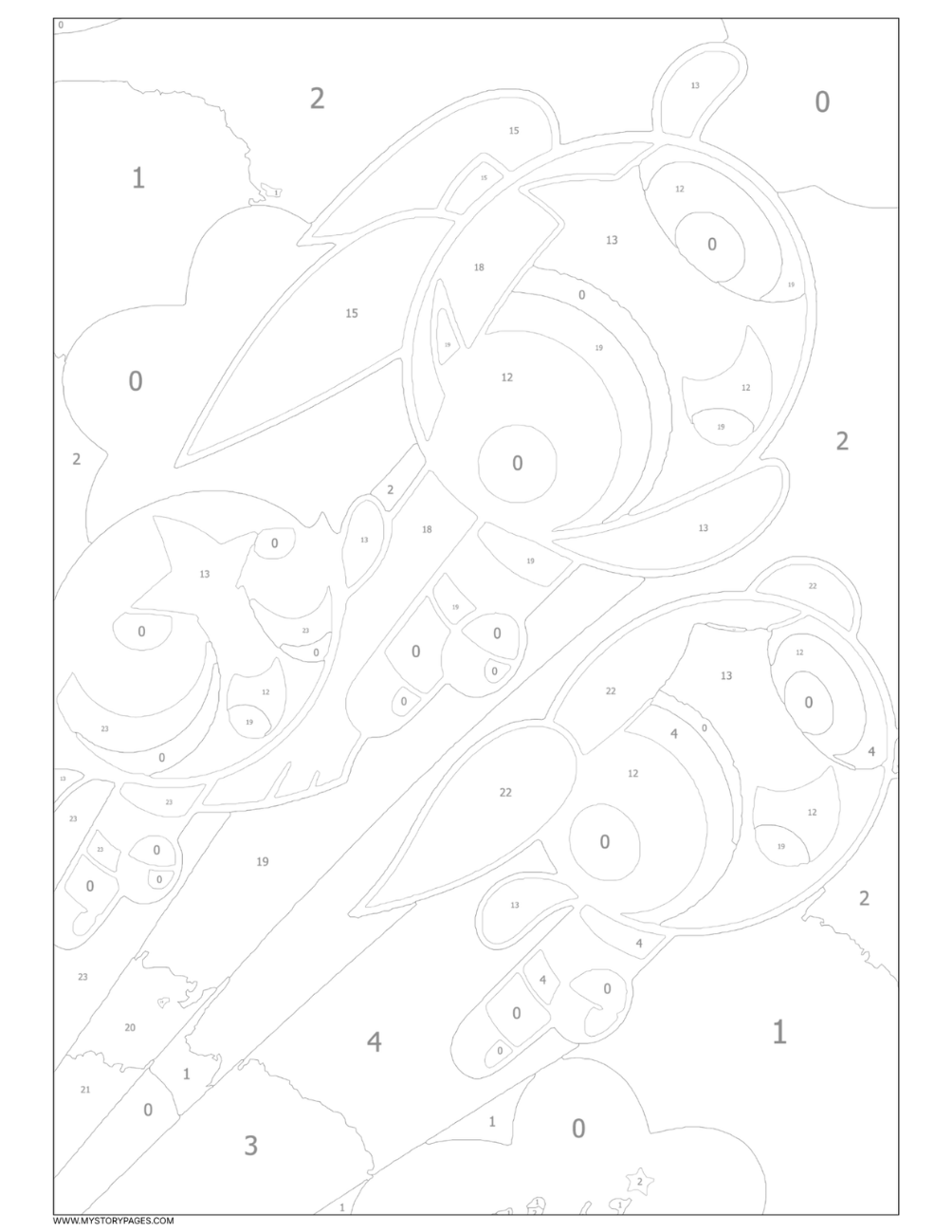 Favorite Cartoon Mystery Color By Number Book Vol. 7 (Digital Download)