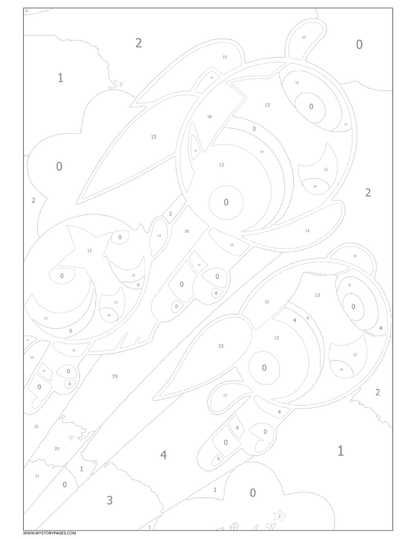 Favorite Cartoon Mystery Color By Number Book Vol. 7 (Digital Download)