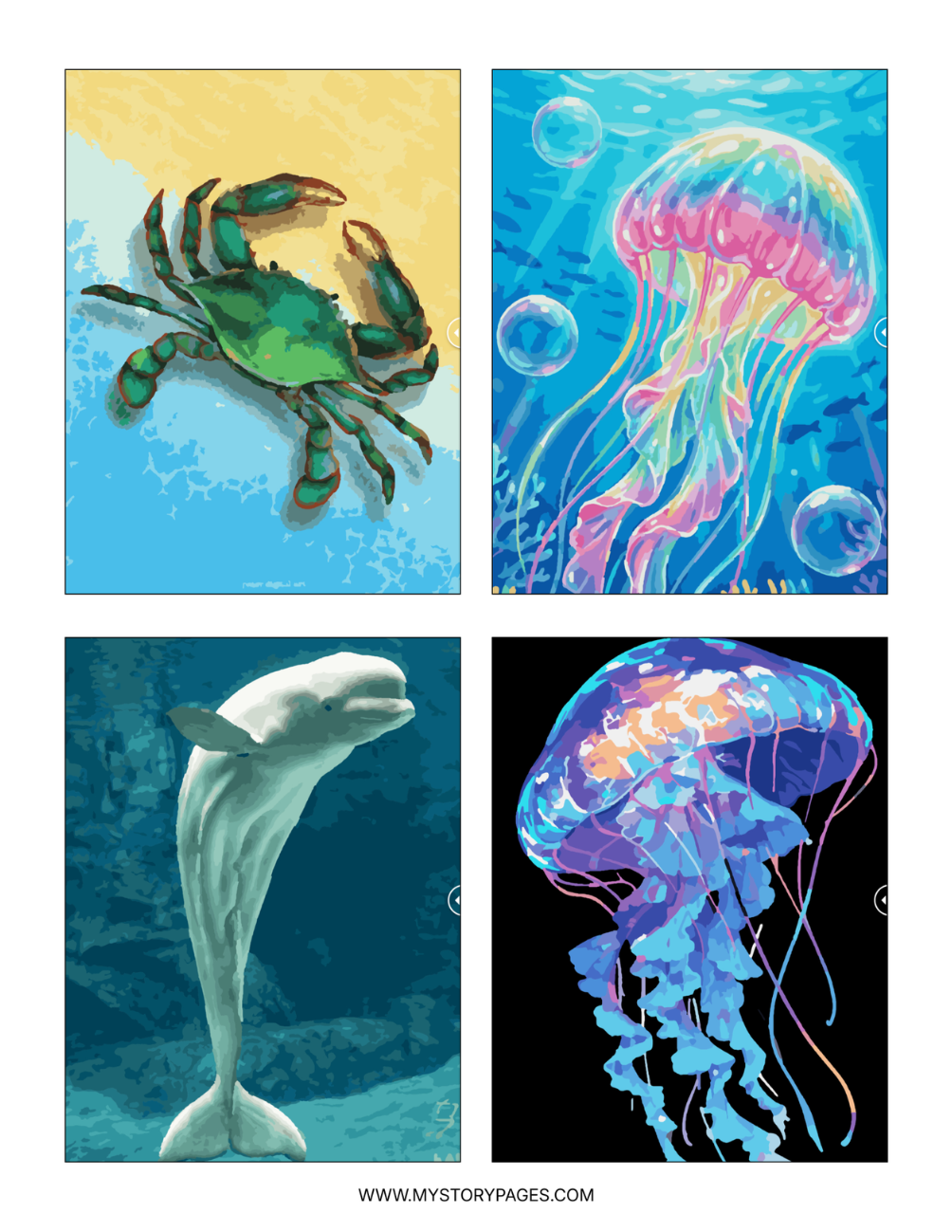 Ocean Mystery Coloring Book (Digital PDF)