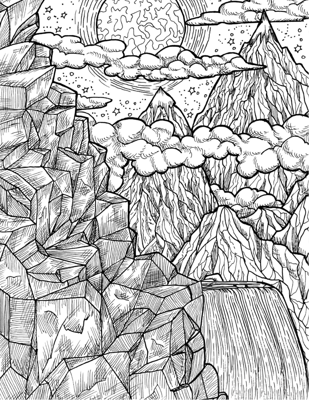 Majestic Mountains Coloring Book Vol. 6 (Digital Download)