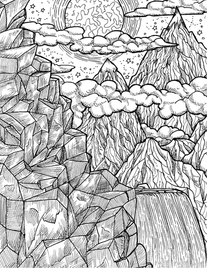 Majestic Mountains Coloring Book Vol. 6 (Digital Download)