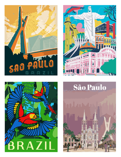 Brazil Mystery Coloring (Digital Download) – Color by Numbers | Printable & Tablet