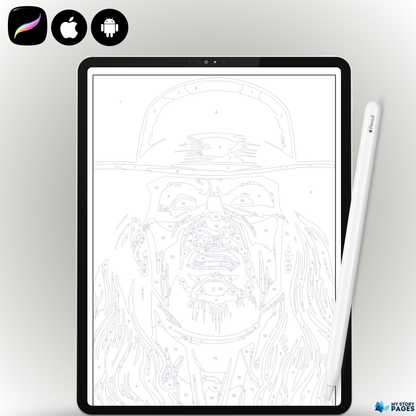 Wrestling Legends Mystery Coloring Book | Color by Number