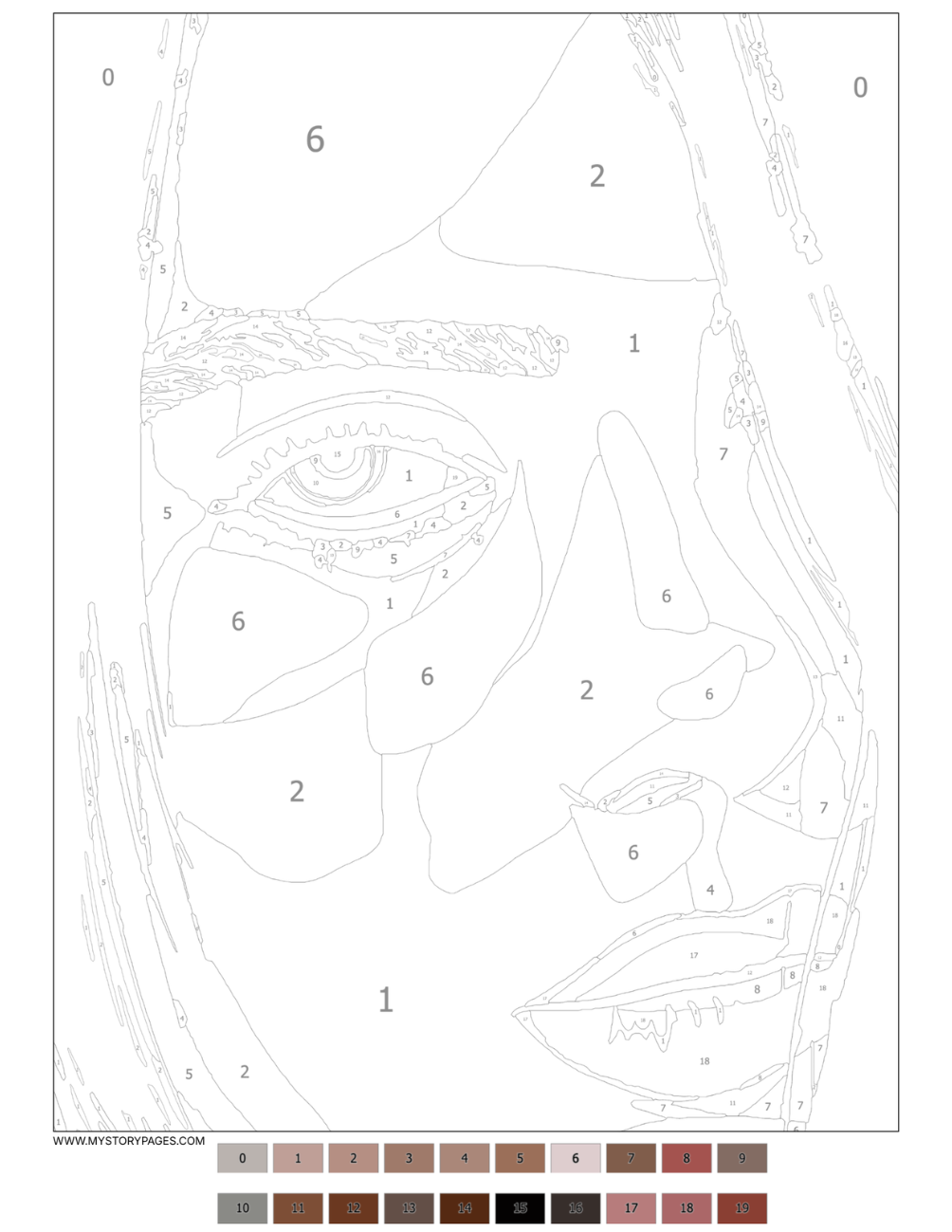 World Stars Mystery Color By Number Book (Digital Download)