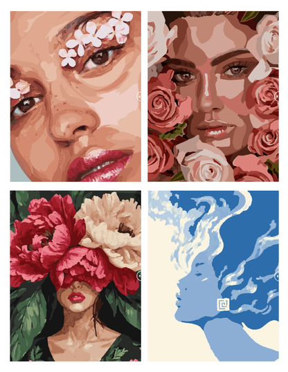 Feminine Dreams Mystery Coloring (Digital Download) – Color by Numbers | Printable & Tablet