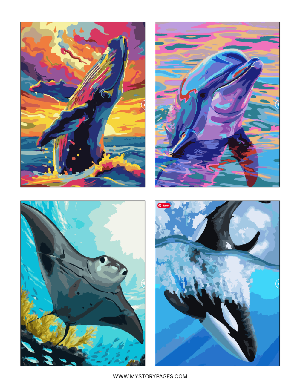 Ocean Mystery Coloring Book (Digital PDF)