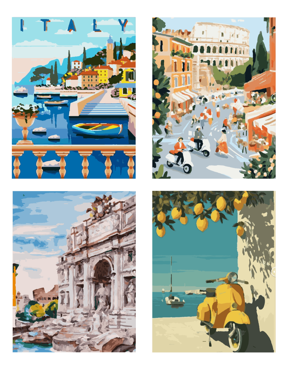 Italy Mystery Coloring (Digital Download) – Color by Numbers | Printable & Tablet