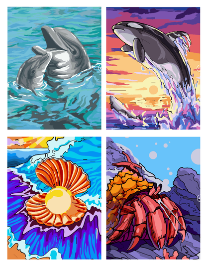Animals Mystery Coloring (Digital Download) – Color by Numbers | Printable & Tablet