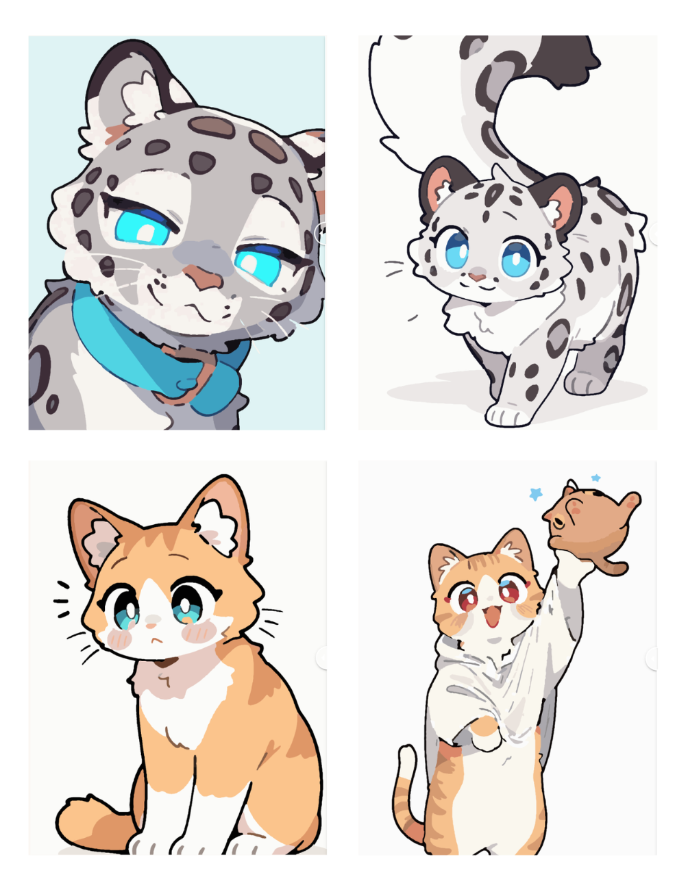 Kawaii Cats Mystery Coloring Book (Digital Download) | Cute Color by Number PDF for iPad & Print