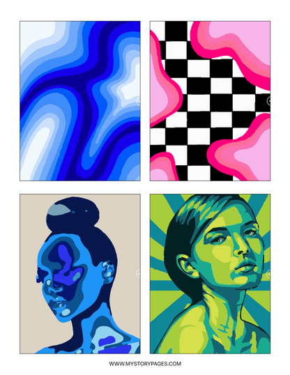 Neon Mystery Coloring Book (Digital Download)