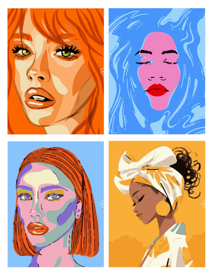 Feminine Dreams Mystery Coloring (Digital Download) – Color by Numbers | Printable & Tablet