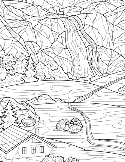 Majestic Mountains Coloring Book Vol. 6 (Digital Download)