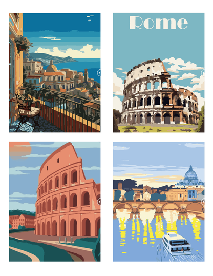 Italy Mystery Coloring (Digital Download) – Color by Numbers | Printable & Tablet
