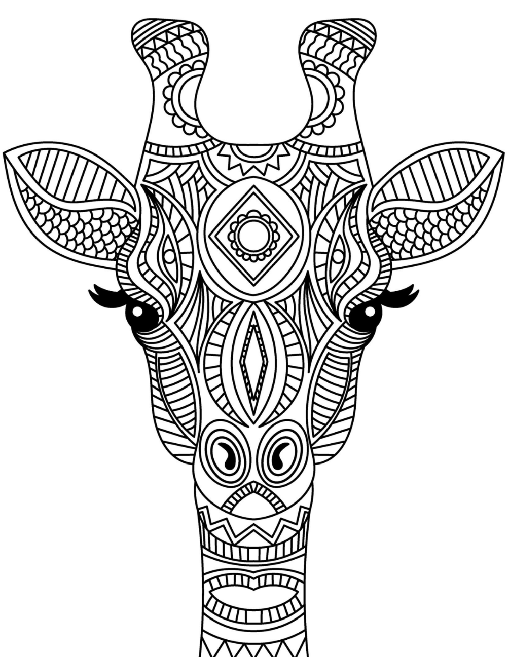 Magical Safari Coloring Book Vol. 1 Digital Download PDF | Adult Animal Coloring Pages