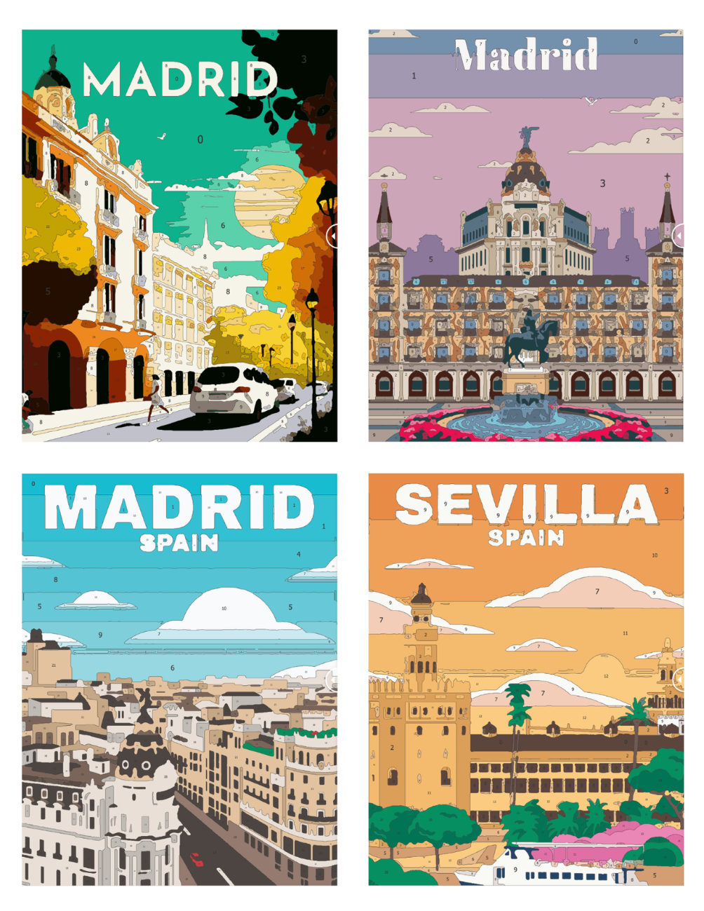 Spain Mystery Coloring (Digital Download)