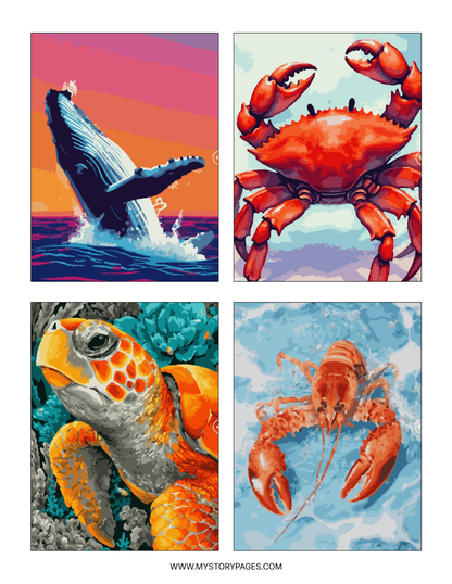 Ocean Mystery Coloring Book (Digital PDF)
