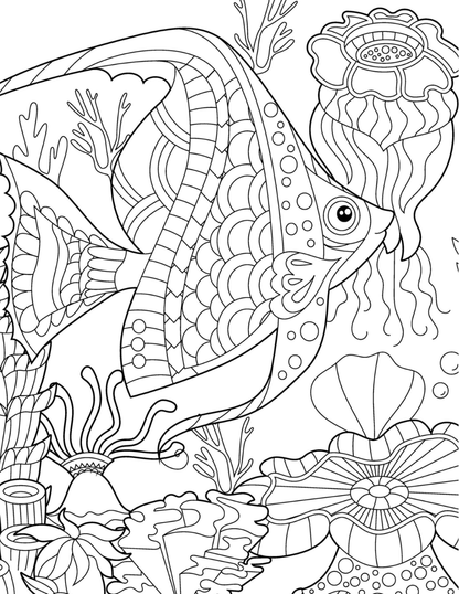 Sparkling Seashells Coloring Book Vol. 10 (Digital Download)