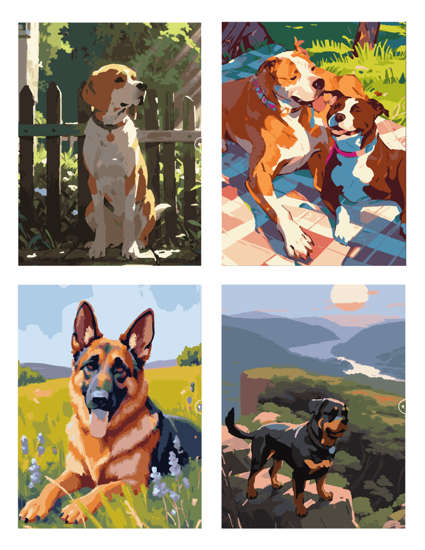 Dogs Mystery Coloring Book (Digital Download) | Cozy Color by Number PDF for iPad & Print