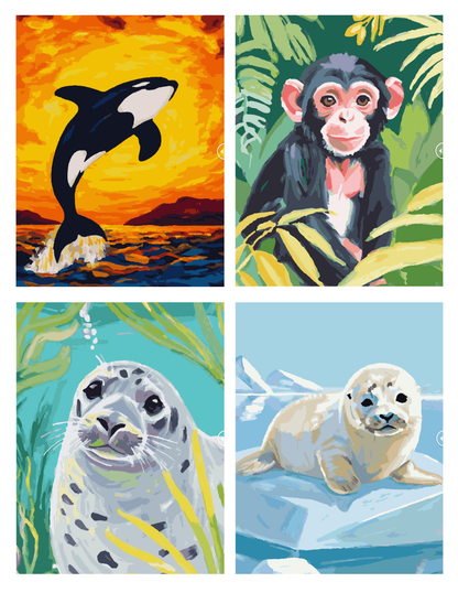 Animals Mystery Coloring (Digital Download) – Color by Numbers | Printable & Tablet