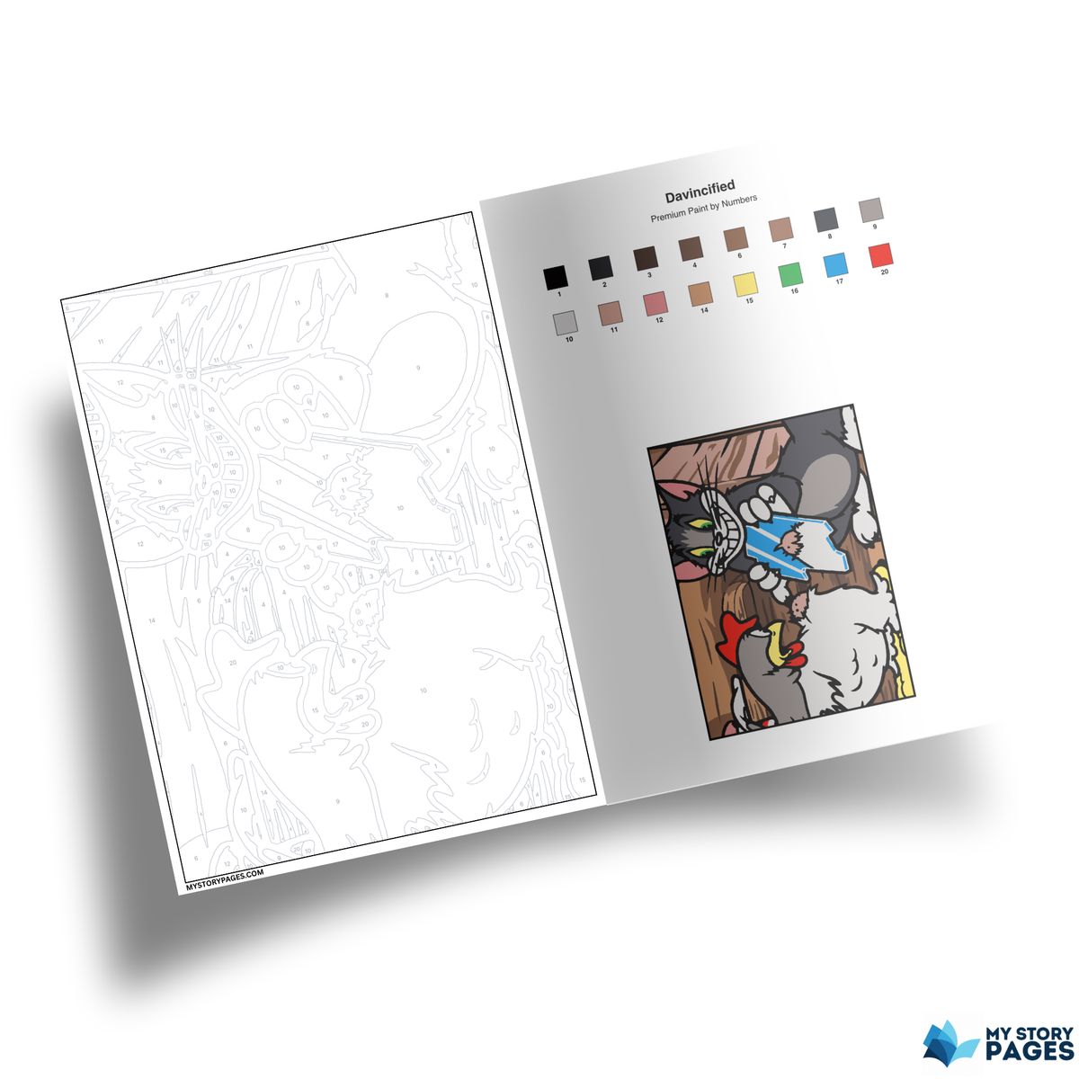 Favorite Cartoon Mystery Color By Number Book Vol. 13 (Digital Download)