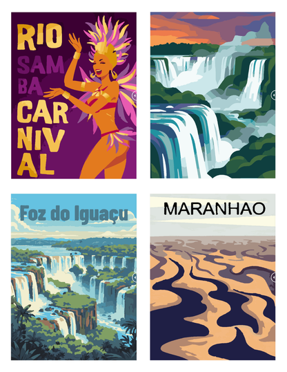 Brazil Mystery Coloring (Digital Download) – Color by Numbers | Printable & Tablet