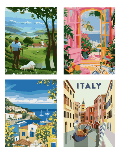 Italy Mystery Coloring (Digital Download) – Color by Numbers | Printable & Tablet