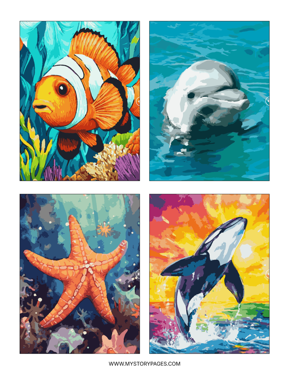 Ocean Mystery Coloring Book (Digital PDF)