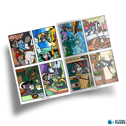 Favorite Cartoon Mystery Color By Number Book Vol. 13 (Digital Download)
